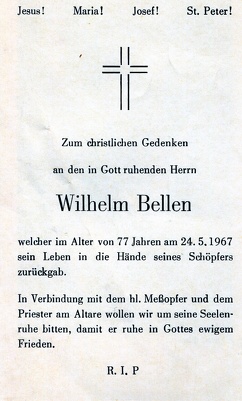 Bellen Wilhelm 338 1967