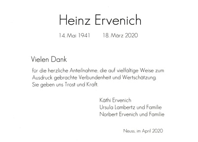 Ervenich Heinz 3187 2020