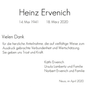 Ervenich Heinz 3187 2020