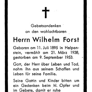 Forst Wilhelm 1953