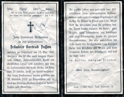 Fussen Gertrud geb Meinholz 339 1941