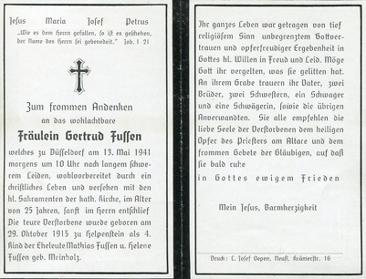 Fussen Gertrud geb Meinholz 5764 1941