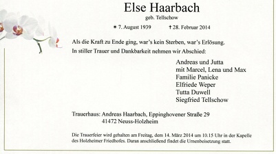Haarbach Else gen. Ilse geb. Tellschow 2474 2014