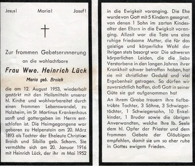 Lück Maria geb Broich 5803 1953