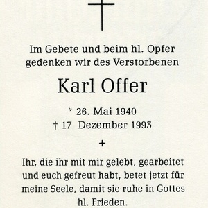 Offer Karl 5826 1993