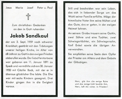 Sandkaul Jakob 931 1959