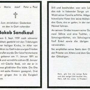 Sandkaul Jakob 931 1959
