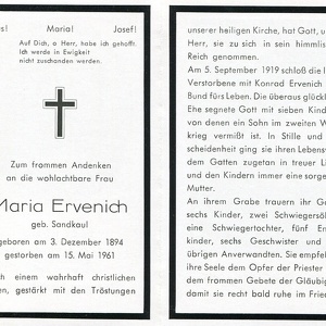 Sandkaul Maria 933 1961