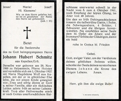Schmitz Johann Hubert 5774 1941