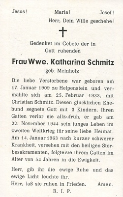 Schmitz Katharina geb Meinholz 776 1963