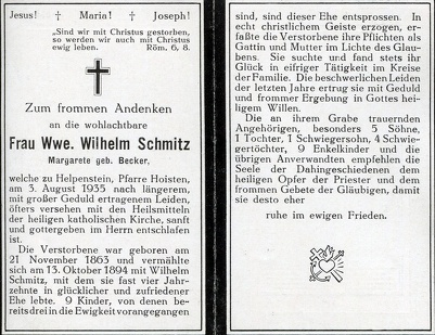Schmitz Margarethe geb Becker 1 5769 1935
