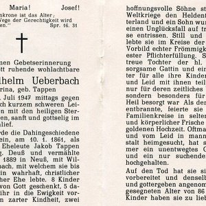 Ueberbach Katharina geb Tappen 1 5810 1947